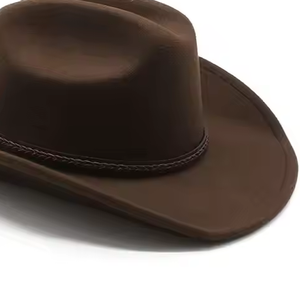 2026 New Leather Cowboy <b>Hats</b> OEM Customized Cowhide <b>Western</b> Casual Travel <b>Hats</b> for Men and Women - Product Image 6