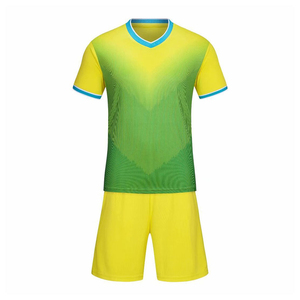 Uniformes de Portero de Fútbol de Manga Corta, Ligeros y Transpirables, Impresos Personalizados de Alta Calidad, para Verano, 100% Poliéster - Product Image 1