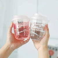 Gobelet en plastique jetable PET transparent en forme de U avec couvercle en dôme, logo personnalisé, boisson froide à emporter, café glacé, crème glacée, bouteille 9 14 16 oz