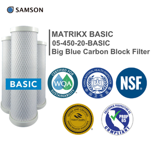 MATRIKX BASIC 05-450-20 ไส้กรองคาร์บอนบล็อกสีน้ำเงินขนาดใหญ่ 20 นิ้ว - Product Image 5