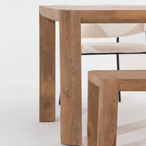 Table à manger en bois Vandana Zentrix Elara avec un design contemporain fait main et solide - Product Image 6