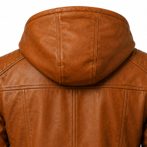 Premium <b>Mens</b> Genuine Leather Biker <b>Jacket</b> OEM Private Label Motorcycle Outerwear Manufacturer Wholesale Fashion Apparel Supplier - Product Image 5