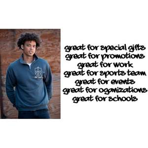 Sweatshirts personnalisés à demi-fermeture éclair avec broderie 2025 Logo Nom Textes Sweats à capuche promotionnels de qualité supérieure - Product Image 5