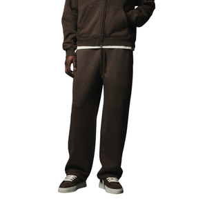 Ensemble de survêtement pour homme avec sweat à capuche zippé et pantalon droit, coupe décontractée, tenue décontractée deux pièces, étiquette personnalisée, OEM ODM, vente en gros - Product Image 6