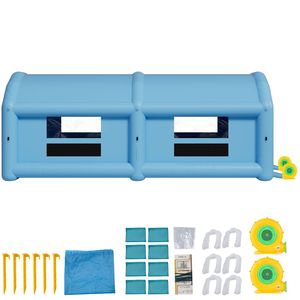 Cabina di Verniciatura Gonfiabile 32.81 X 19.69 X 13.12 ft con Soffiatori da 950W 1100W e Sistema di Filtraggio dell'Aria per Verniciatura Auto per Uso Esterno - Product Image 1