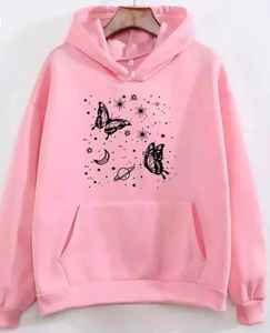 Ropa de Mujer, Sudaderas con Estampado de Mariposas Personalizadas, Sudaderas Extra Grandes de Felpa Francesa, Sudaderas con Estampado 3D - Product Image 1