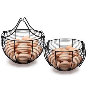 DS5712 Metal Modern Eco-Friendly Multifunction Handforged Kitchen Chicken <b>Egg</b> Collecting <b>Basket</b> Fresh <b>Egg</b> Holder Wire Storage - Product Image 5