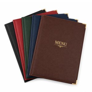 Carpeta de Menú A3 de Lujo con Cuero PU de una Cara para Restaurante y Mesa de Comedor de Hotel - Product Image 4