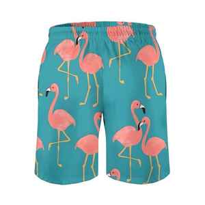 Shorts de Playa para Hombre, Casuales, de Secado Rápido, 100% Poliéster Satinado, Cintura Elástica, Estilo Tropical, Sublimados - Product Image 2