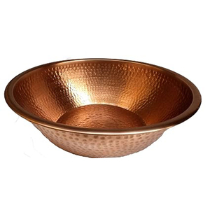Cuenco de baño de cobre hecho a mano, auténtico cuenco de baño de cobre y cuenco para hammam, cuencos para hammam, cuenco de cobre para pedicura - Product Image 2