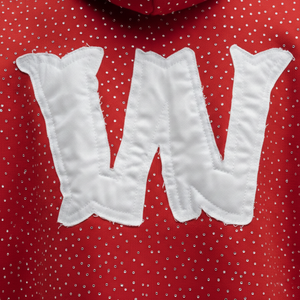 ผู้ผลิตเสื้อฮู้ดดี้โอเวอร์ไซส์ผ้าฝ้ายฟลีซหนานุ่มแบบกำหนดเอง ประดับด้วยคริสตัล แต่งลายขาดๆ แบบมีสไตล์ คุณภาพสูง ปักลายอย่างดี สตรีทแวร์ - Product Image 5