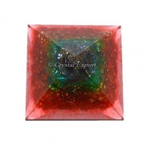 7 Chakra Flooder of Life Sculpté Agate Pyramide Gemme dans le Style Feng Shui pour la Méditation Sculpture Cadeaux - Product Image 3