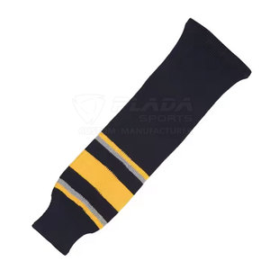 Nouvelles arrivées : Chaussettes de hockey sur glace pour équipe, avec bord élastique et ajustement confortable pour l'entraînement et les matchs. - Product Image 4