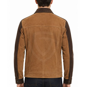 Premium <b>Suede</b> <b>Leather</b> <b>Jacket</b> With Elegant Modern Silhouette Comfortable Fit For Men Casual Travel And Weekend Outfits - Product Image 4