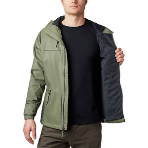 OEM Coated Stand Water Resistant Windproof Workout Training Outdoor <b>Jacket</b> Trouser Hiking Trekking Adventure Sports Windbreaker - Product Image 2