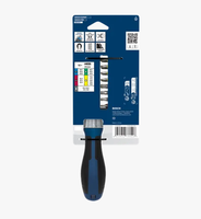 Jeu de tournevis à cliquet de qualité industrielle, 18 embouts, support magnétique, couple élevé de 46 Nm, tournevis multi-embouts avec étui