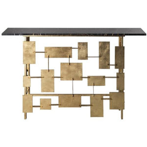 Mesas de Consola Decorativas de Diseño Honeycomb, Chapadas en Oro de Alta Calidad, Fabricadas en Metal de Primera Calidad, con un Aspecto Atractivo para el Hogar, Hotel, Sala de Estar - Product Image 3