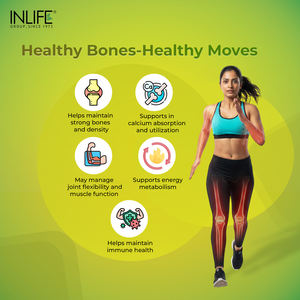 แคลเซียม แมกนีเซียม ซิงค์ 120 เม็ด อาหารเสริมสำหรับผู้ใหญ่ ช่วยเพิ่มความหนาแน่นของกระดูก ได้รับการรับรองมาตรฐาน GMP INLIFE สำหรับใช้ทุกวัน - Product Image 2