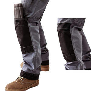 Pantalones de Trabajo para Hombre, con Múltiples Bolsillos, Transpirables, de Poliéster, Algodón y Lona, Estilo Otoñal, Peso Medio - Product Image 3