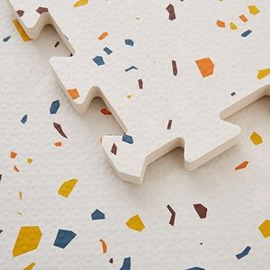 Tapete laminado entrelazado de EVA con patrón de terrazo ecológico, proveedor al por mayor aceptado por OEM, tapete para decoración del hogar para bebés - Product Image 1