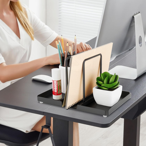 Modern Durable Metal Napkin Holder with Salt Pepper Shakers <b>Caddy</b> Standing Paper Napkin Storage for Kitchen - Product Image 6