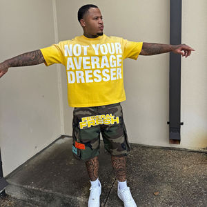 Pantalones Cortos Cargo de Camuflaje Vintage Transpirables para Hombre, 100% Algodón Vaquero, Cintura Alta, Cierre de Cremallera, Bordado de Cristal - Product Image 4