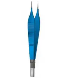 Pinces bipolaires à baïonnette, instrument chirurgical de précision, pinces à baïonnette isolées pour la coagulation bipolaire contrôlée - Product Image 3