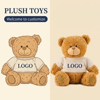 Usine de jouets en peluche personnalisés en gros, jouets en peluche de haute qualité, ours en peluche super doux, animaux en peluche pour la décoration et les cadeaux