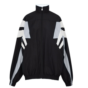 Unisex Solid Polyester Varsity <b>Jacket</b> Stand Stylish Print High Quality Heat-Transfer Design Custom Front Logo <b>Zipper</b> Breathable - Product Image 3