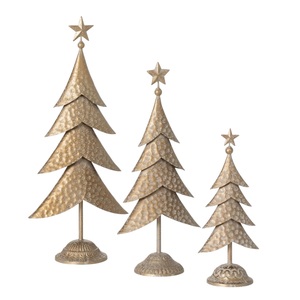 <b>Unicorn</b> Handicrafts Iron Christmas Tree <b>Decorations</b> Gold Finish Modern Style Custom Size Durable Handicraft Holiday Decor - Product Image 3