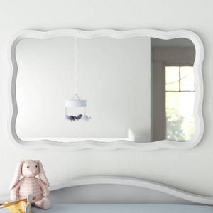 Fleurs irrégulières cadres en bois miroir mural maquillage salon chambre <span class=keywords><strong>salle</strong></span> <span class=keywords><strong>de</strong></span> <span class=keywords><strong>bain</strong></span> 2 couleurs rétro fait vieux meubles - Product Image 3