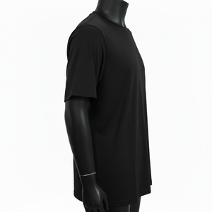 Camiseta de Manga Corta con Cuello Redondo, Tejido de Punto de 230g, Personalizada OEM, Estilo Casual, Talla Grande, Lisa, Teñida, 100% Algodón para Hombre - Product Image 5