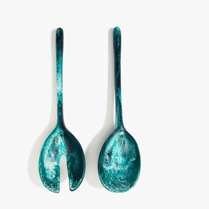 HANDMADE CUSTOMIZED SIZE DESIGN and COLOR SALAD SERVER, HOT SELLING RESIN CUTLERY in WHOLESALE <b>MIRRORED</b> STEEL - Product Image 1