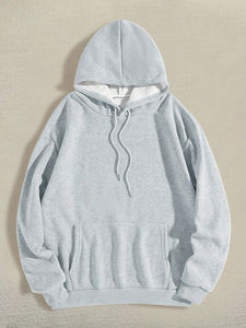 Sudadera con capucha informal sencilla para mujer, con estampado de bola 8 en la espalda, estilo oversize, con bordados técnicos, para la vuelta al cole y graduación de otoño - Product Image 2