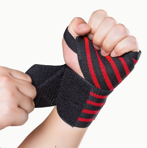 Breathable Wrist Wrap Adjustable <b>Nylon</b> Wrist Hand Wrap Support Band with <b>Hook</b> and Loop Closure for Sports Gym Fitness Training - Product Image 1