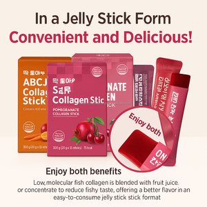 Daily Collagen Jelly Sticks con péptidos Sabor a frutas mixtas Paquete de 45 para la salud de la piel - Product Image 2