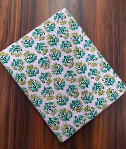 Tela de algodón estampada a mano de Jaipur para vestidos y proveedor mayorista directo de fábrica para pedidos al por mayor - Product Image 1