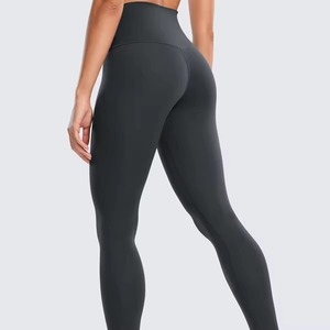 Leggings de yoga décontractés taille haute longueur cheville pour femmes, respirants, vente en gros - Product Image 6