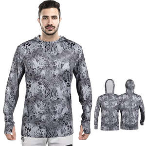 Sweat à capuche léger pour homme, personnalisé, imprimé par sublimation, respirant, manches longues, service OEM, nouvelle collection, UPF 50, pour la chasse et la pêche - Product Image 3