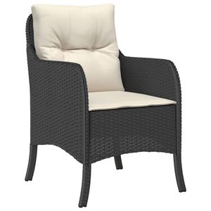 Conjunto de Comedor para Patio en Negro y Blanco Crema para Uso en Jardín - Product Image 3