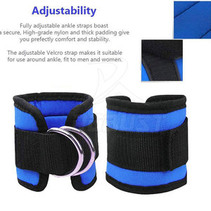 สายหนังรัดข้อเท้าไม่ลื่นระบายอากาศเป็นมิตรกับสิ่งแวดล้อมอุปกรณ์เสริมสำหรับยิมเพาะกาย - Product Image 3