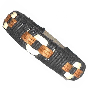 Gran oferta, las últimas Pulseras de Moda, diseño de cuero plano trenzado a precio mayorista - Product Image 3