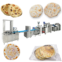Machine à pain Piaya philippine entièrement automatique en promotion, grande capacité, ligne de production industrielle de pain plat pour boulangerie, qualité alimentaire laitière