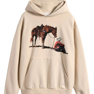 เสื้อฮู้ดดี้ผู้ชายสไตล์สตรีทแวร์ ผ้าฝ้ายพรีเมียม ทรงโอเวอร์ไซส์ - Product Image 1
