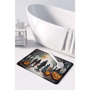 Alfombra de cocina de Halloween de vampiros, alfombrilla antifatiga de espuma viscoelástica espeluznante, alfombrilla de baño lavable a máquina, cojín, suministros de vacaciones - Product Image 3