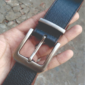 Cinturón de Cuero Genuino de Marca Personalizada para Hombre, Material de Piel de Vacuno de Primera Calidad, Hebilla de Metal de Alta Calidad, Logotipo Personalizado - Product Image 6