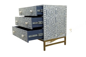 ILAHI's Bone Inlay <b>Drawer</b> Modern Design Agate Detailing <b>Storage</b> Portable Home Furniture - Product Image 5