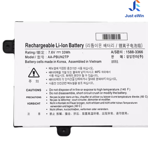Batterie pour ordinateur portable de haute qualité 7,6 V 33 Wh AA-PBUN2TP pour Samsung Chromebook 3 - Product Image 4