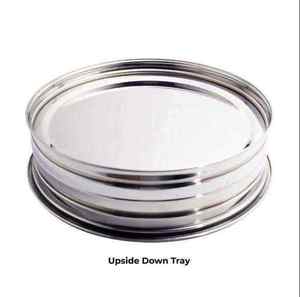 DURABLE DELUXE STAINLESS STEEL HOLY COMMUNION TRIPLE TRAY SET 120 CUPS <b>MIRROR</b> FINISH DISHWASHER SAFE STABLE BASE CHURCH AB1003 - Product Image 4