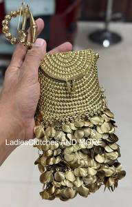 Bolso de Noche de Lujo Clásico de Metal de Latón Suave para Teléfono Móvil, Cartera para Mujer - Product Image 4
